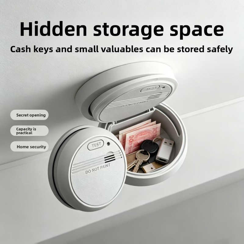 Smoke Leak Detector - Realistisch simulierte Rauchmelder-Box mit verstecktem Geheimfach