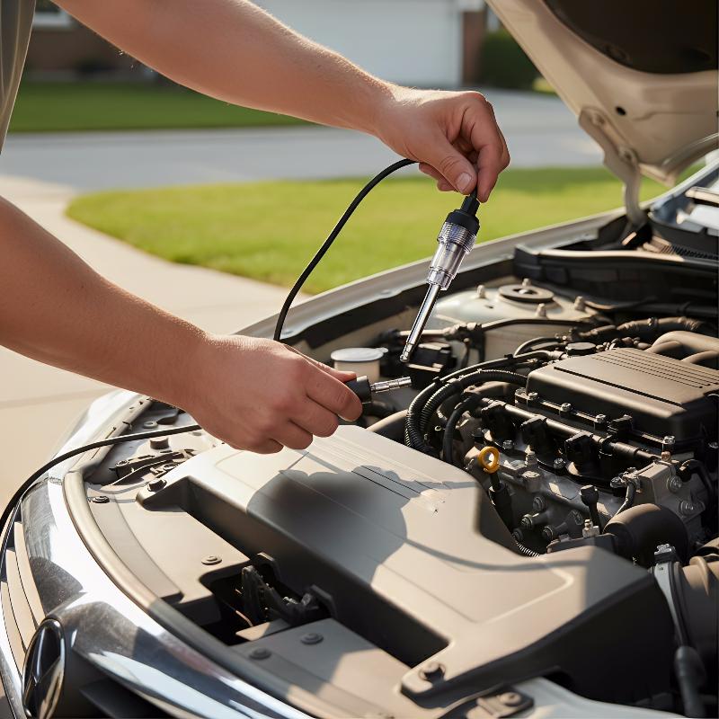 Auto Repair Shop Diagnostics - 12V Auto-Zündkerzen-Testerstift, Handgehaltener Spulensystem-Diagnoseanalysator für Mechaniker