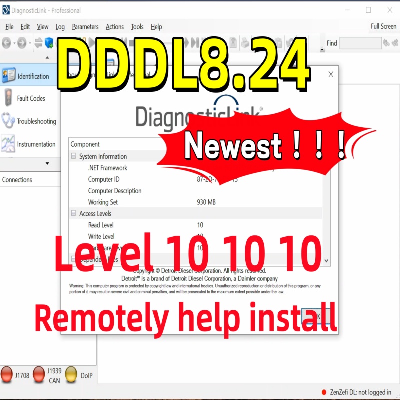 Auto Repair Shop Diagnostics - 2026 Neuestes DDDL 8.24 Detroit Diesel