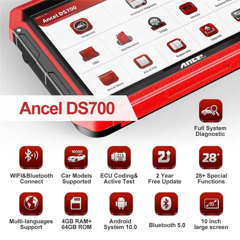 Professioneller Ancel DS700 OB – Auto Repair Shop Diagnostics Bewertung und Preis